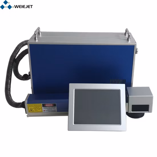 Dk Dlf 20W 30W 50W Faserlaser-Markierungsmaschine Datumscode/Etikett/Logo/Barcode/Qr-Code-Drucker CO2-Laser-Faserlaserdrucker für Haustier-/flexible Folienverpackungen